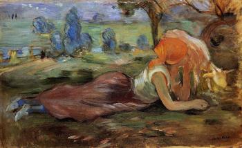 Berthe Morisot : Shepherdess Laying Down